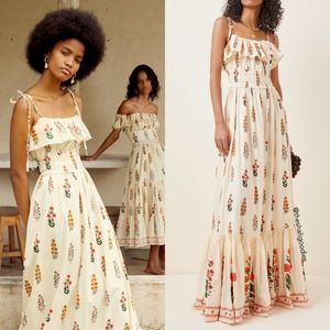 AGUA BY AGUA BENDITA Wallflowers Coco Dahlia Maxi Dress